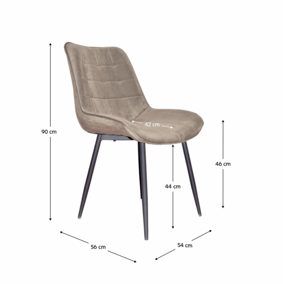Scaun, gri maroniu taupe/negru, SARIN