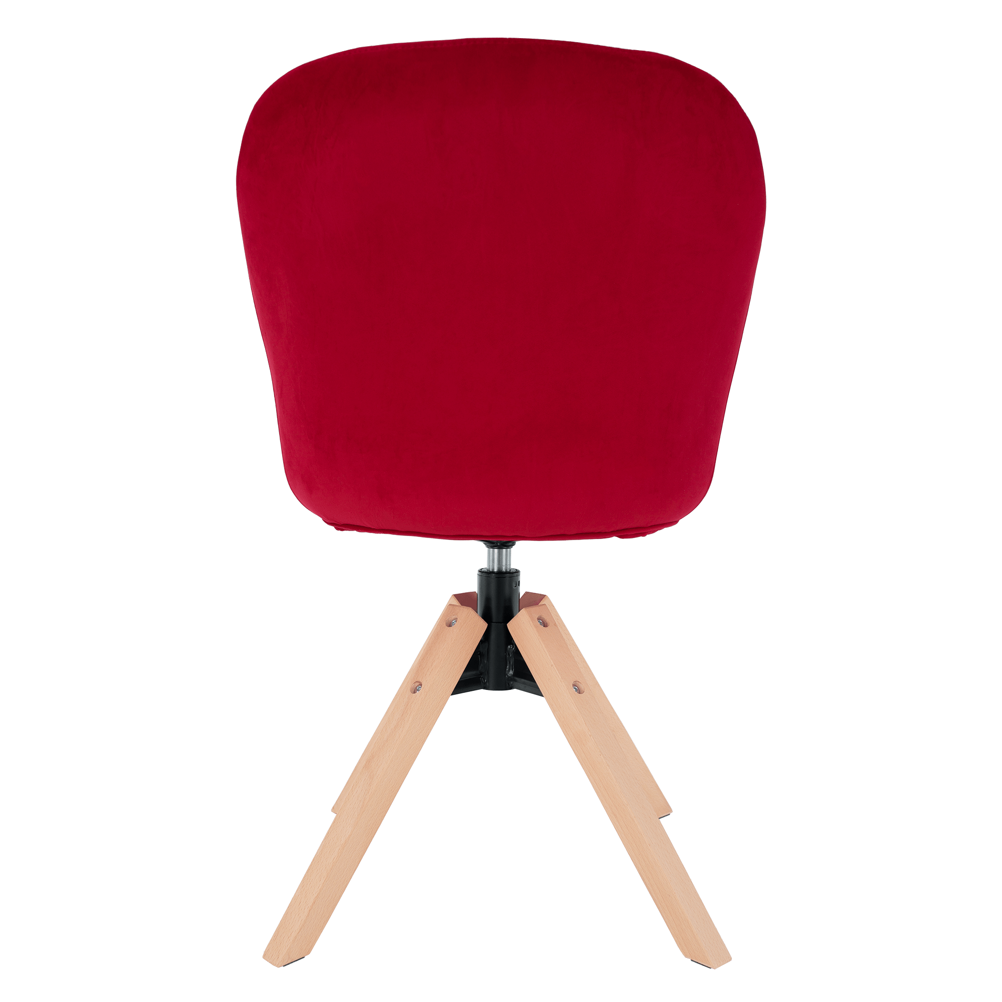 Fotoliu rotativ, textil Velvet, oxy fire roşu/fag, DALIO - imagine 6