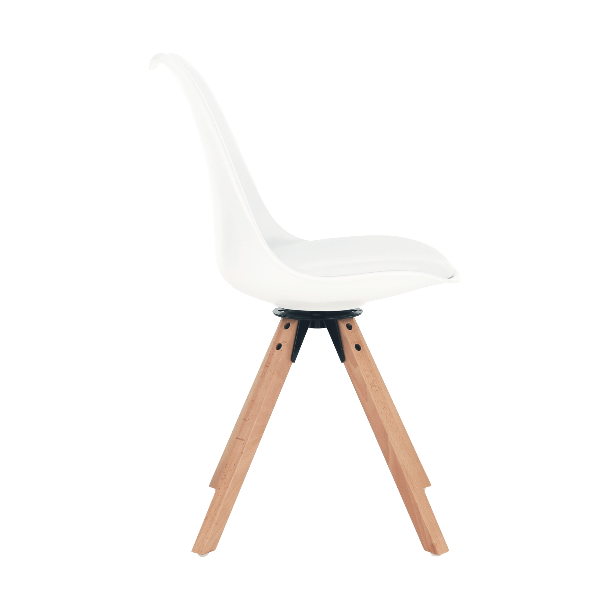 Scaun pivotant elegant, alb, ETOSA - imagine 6
