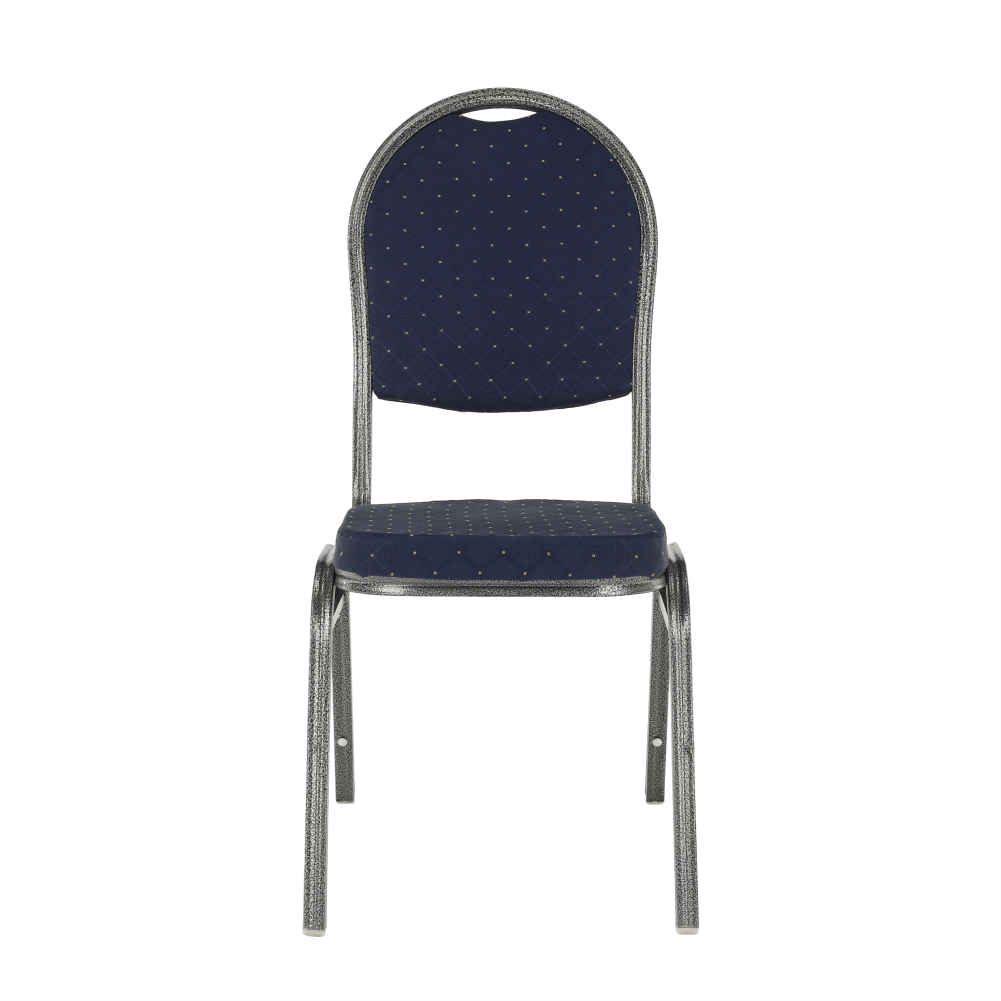 Scaun, rabatabil, textil albastru închis/gri cadru, JEFF 2 NEW - imagine 6