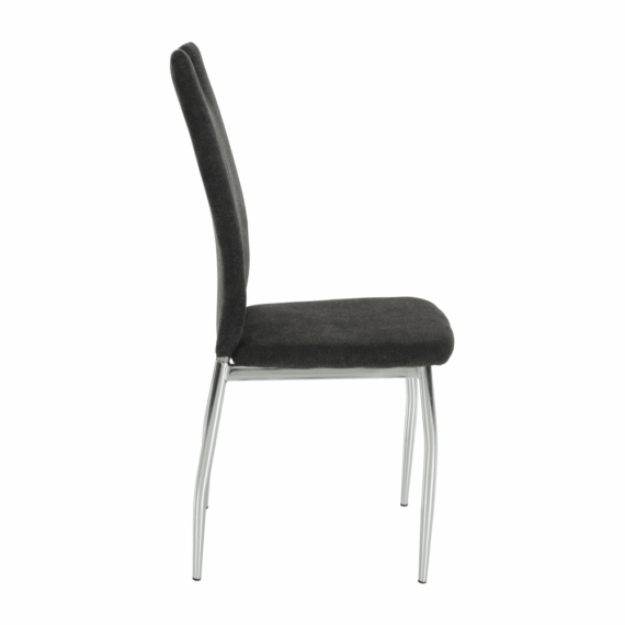 Scaun dining, textil gri maro/crom, OLIVA NEW