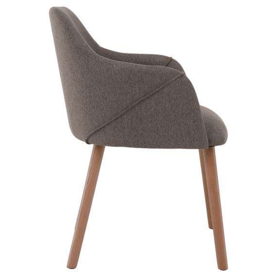 Fotoliu design, maro / fag, PETRUS