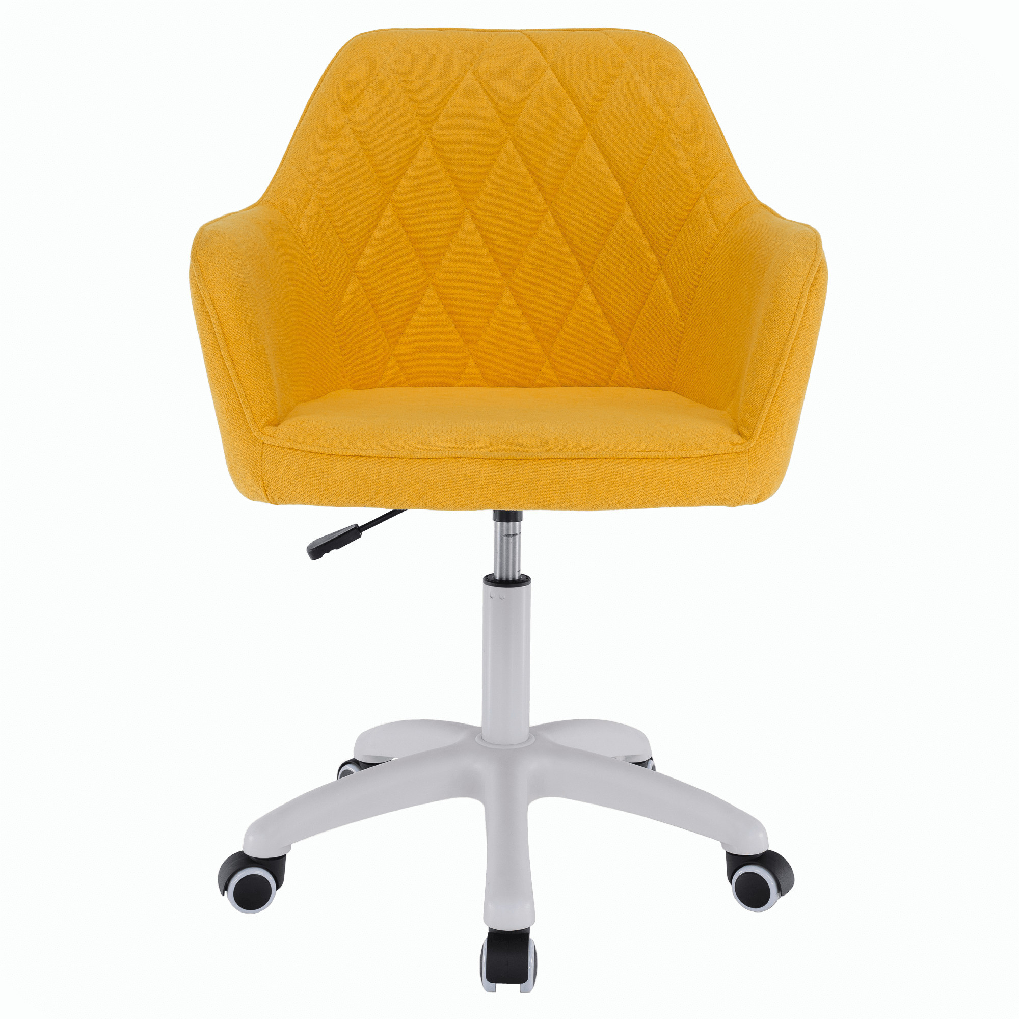Scaun de birou, material galben/alb, SANTY - imagine 5