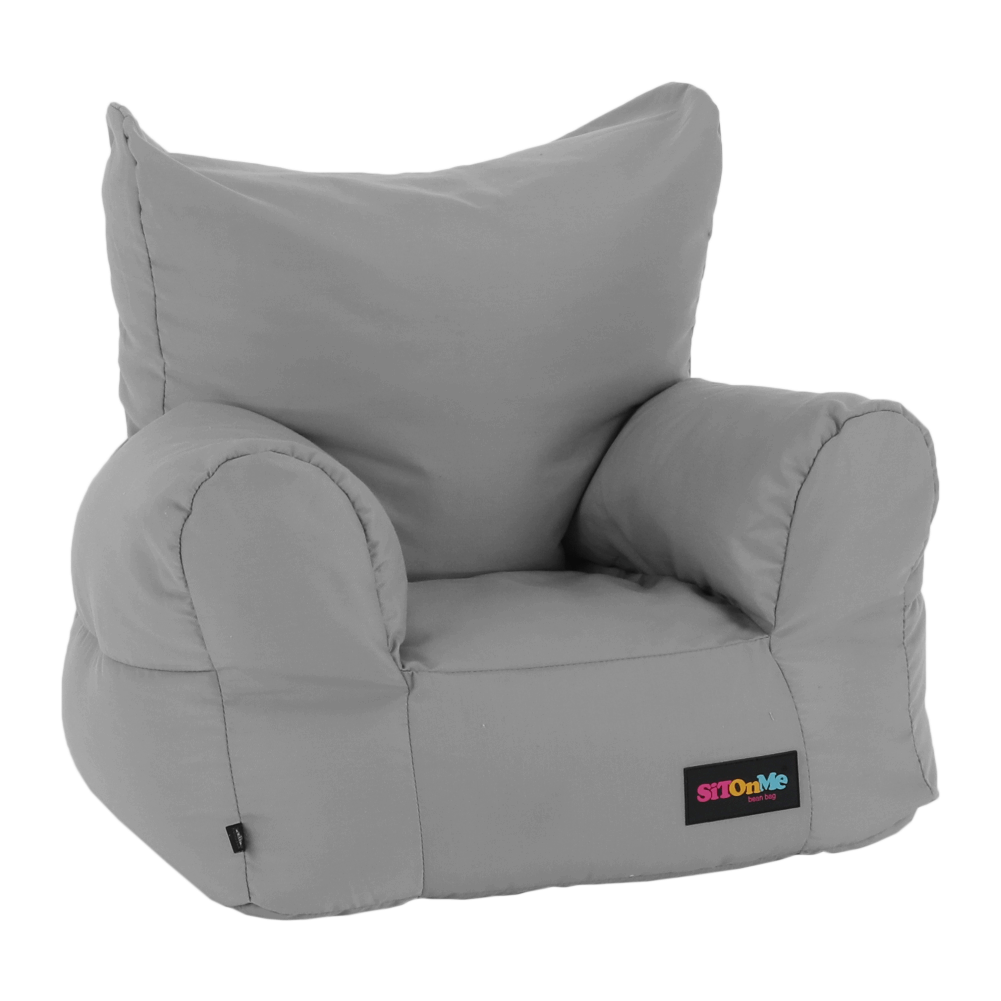 Fotoliu tip sac, material textil gri deschis, TAMPO - imagine 3