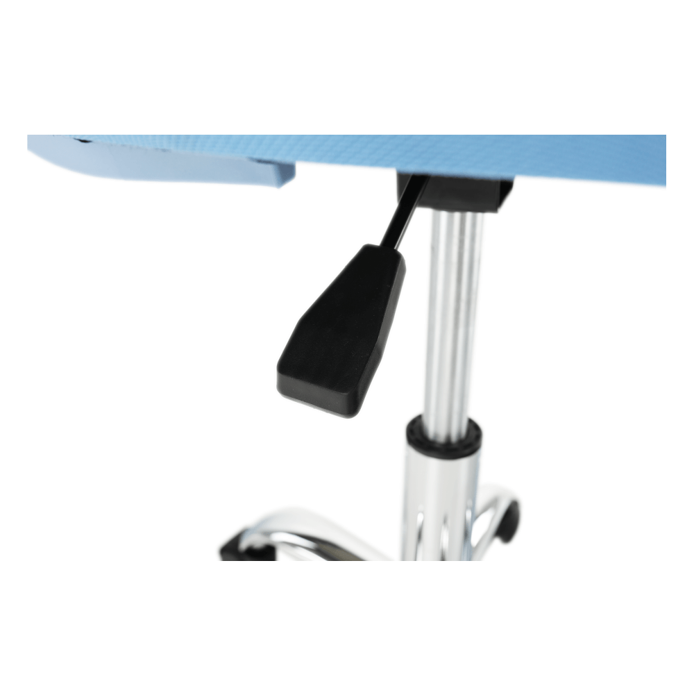 Scaun rotativ, albastru/crom, SELVA - imagine 5