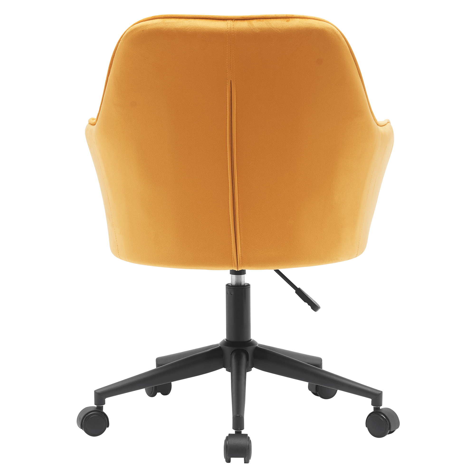 Scaun de birou, ţesătură de catifea galben/negru, SORILA NEW - imagine 2