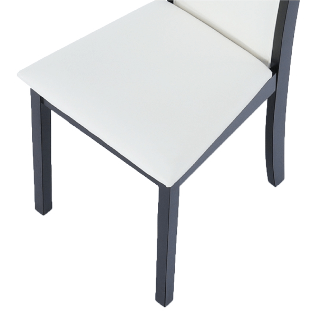 Scaun, wenge/piele eco alb, VENIS NEW - imagine 2