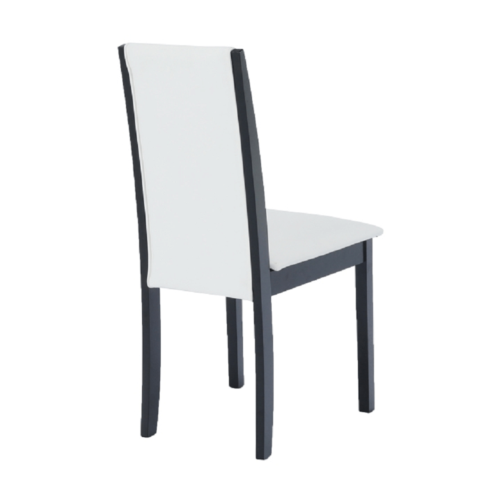 Scaun, wenge/piele eco alb, VENIS NEW - imagine 4