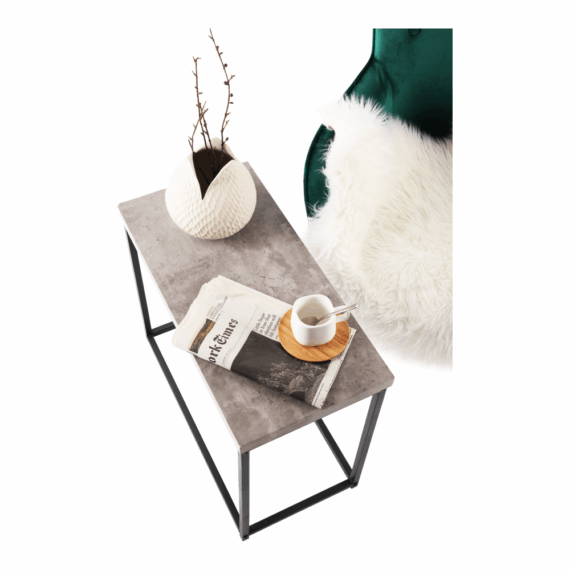 Măsuţă de cafea, negru/carbon, TENDER