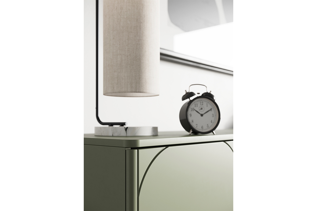 Comodă TV Sonatia II 200 cm cu două sertare ascunse - olive - imagine 2