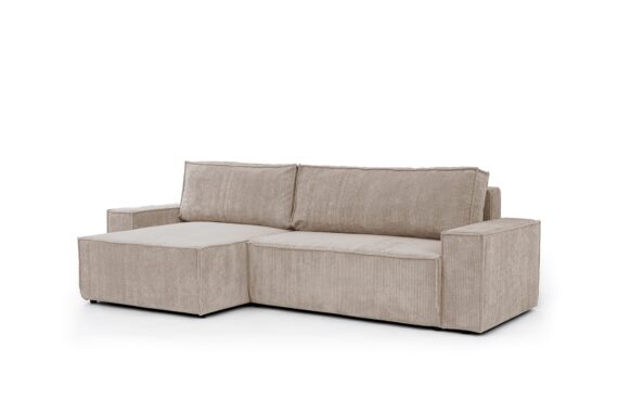 Canapea Flabio Mini de colț extensibilă stânga - bej Lincoln 03
