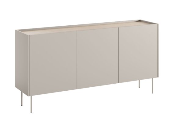 Comodă cu trei uși și patru sertare Design 170 3U4S - cașmir / stejar Nagano