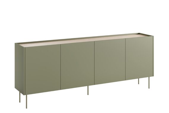Comodă Desin 220 4U - Olive / Stejar nagano