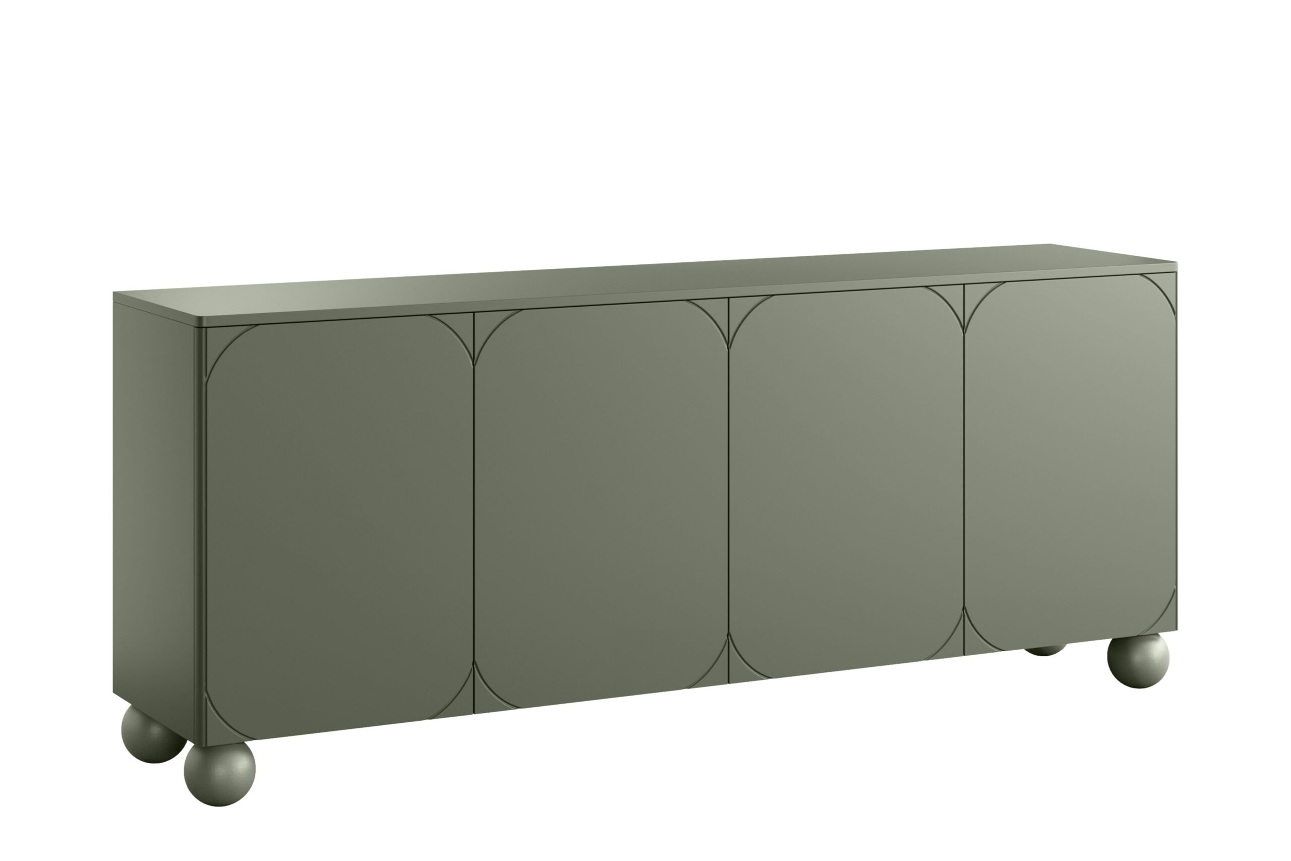 Comodă Sonatia II 200 cm cu două sertare ascunse - olive