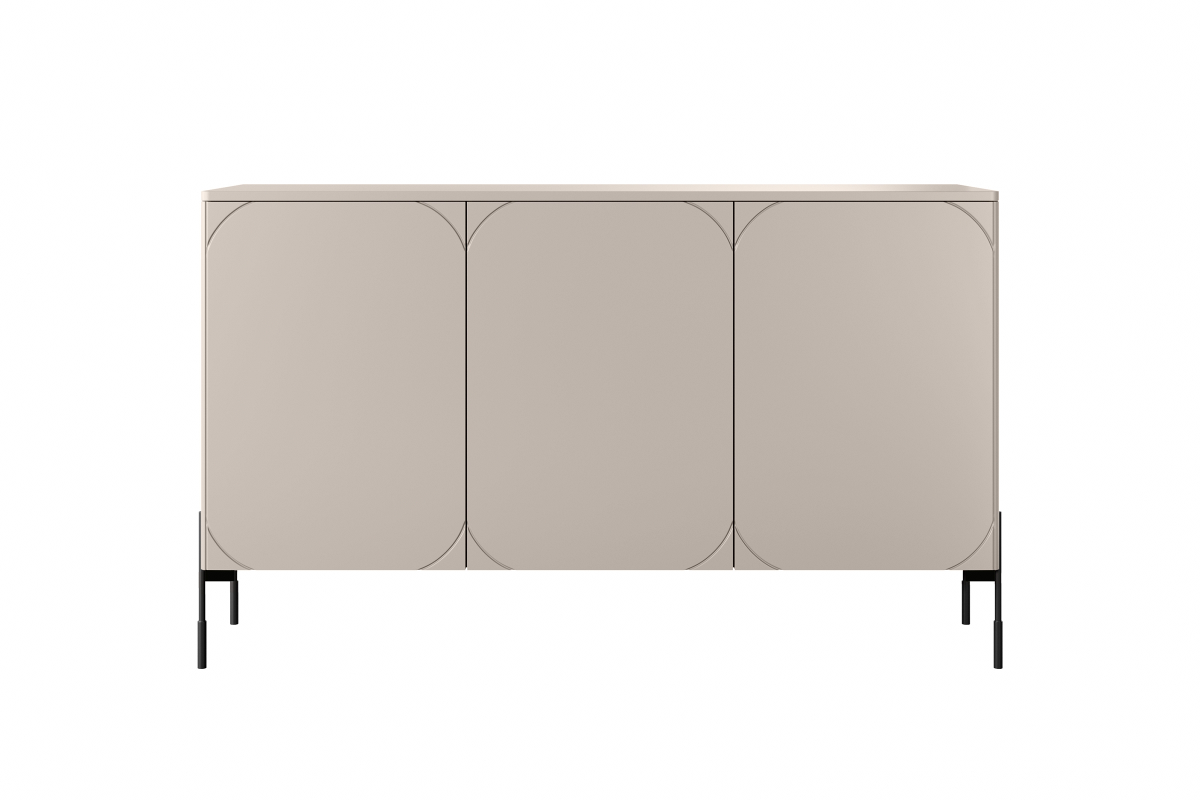 Comodă cu trei uși și două sertare Sonatia 150 cm - cașmir - imagine 6