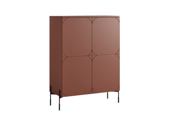 Dulap cu două sertare Sonatia 120 - burgundy