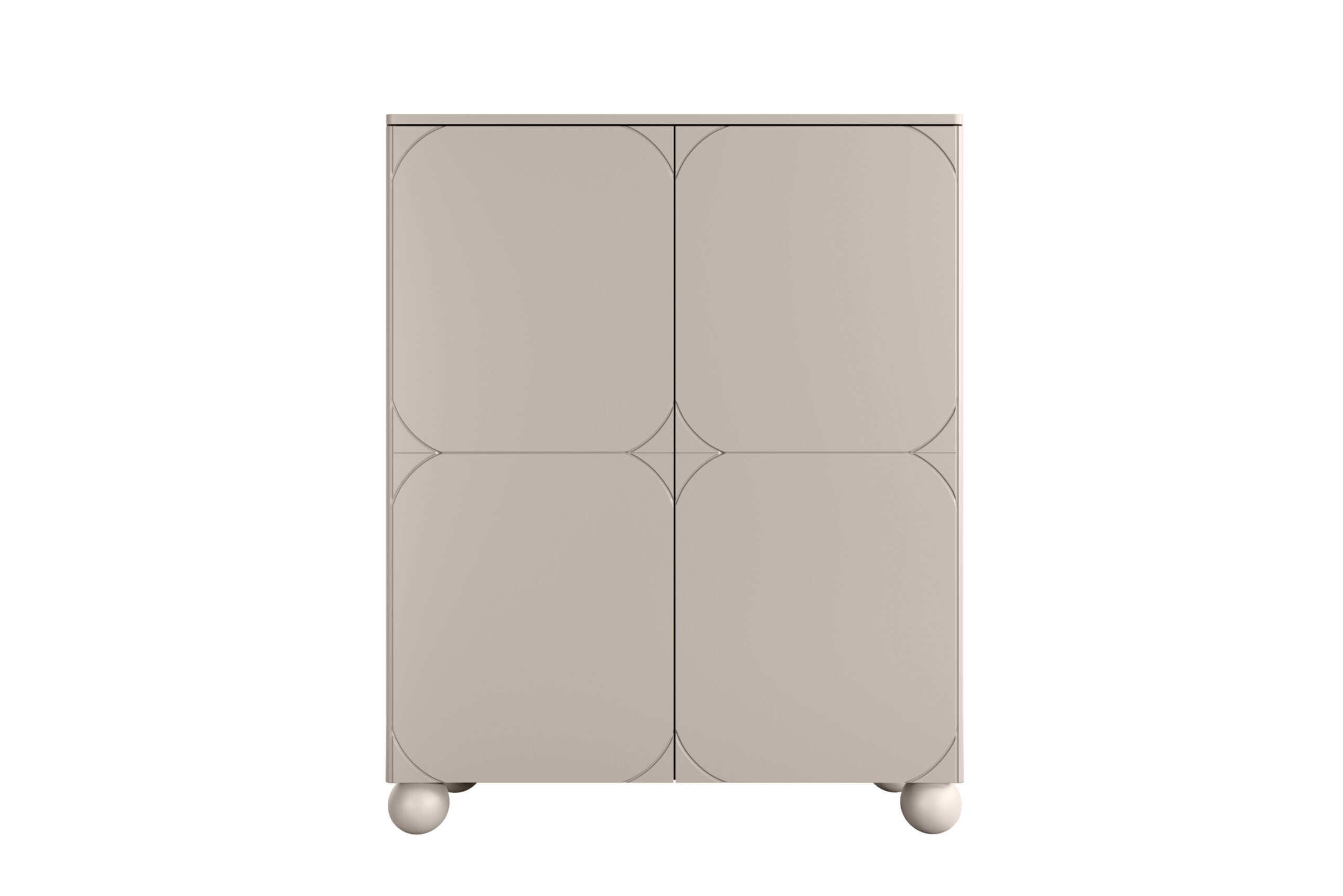 Dulap Sonatia II 120 cm cu două uși și două sertare ascunse - cașmir - imagine 6