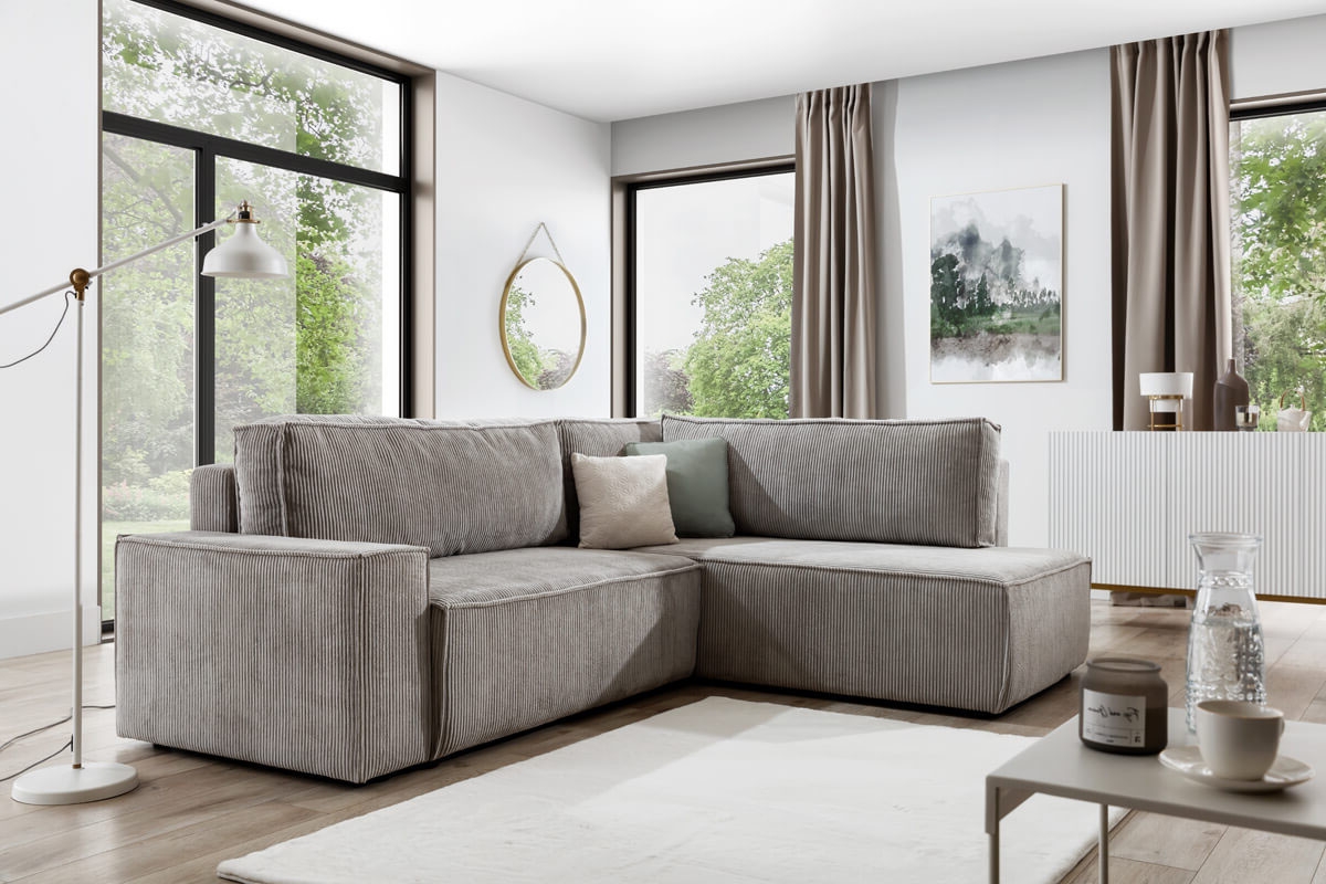 Colțar extensibil Flabio L - gri Lincoln 83 - imagine 5