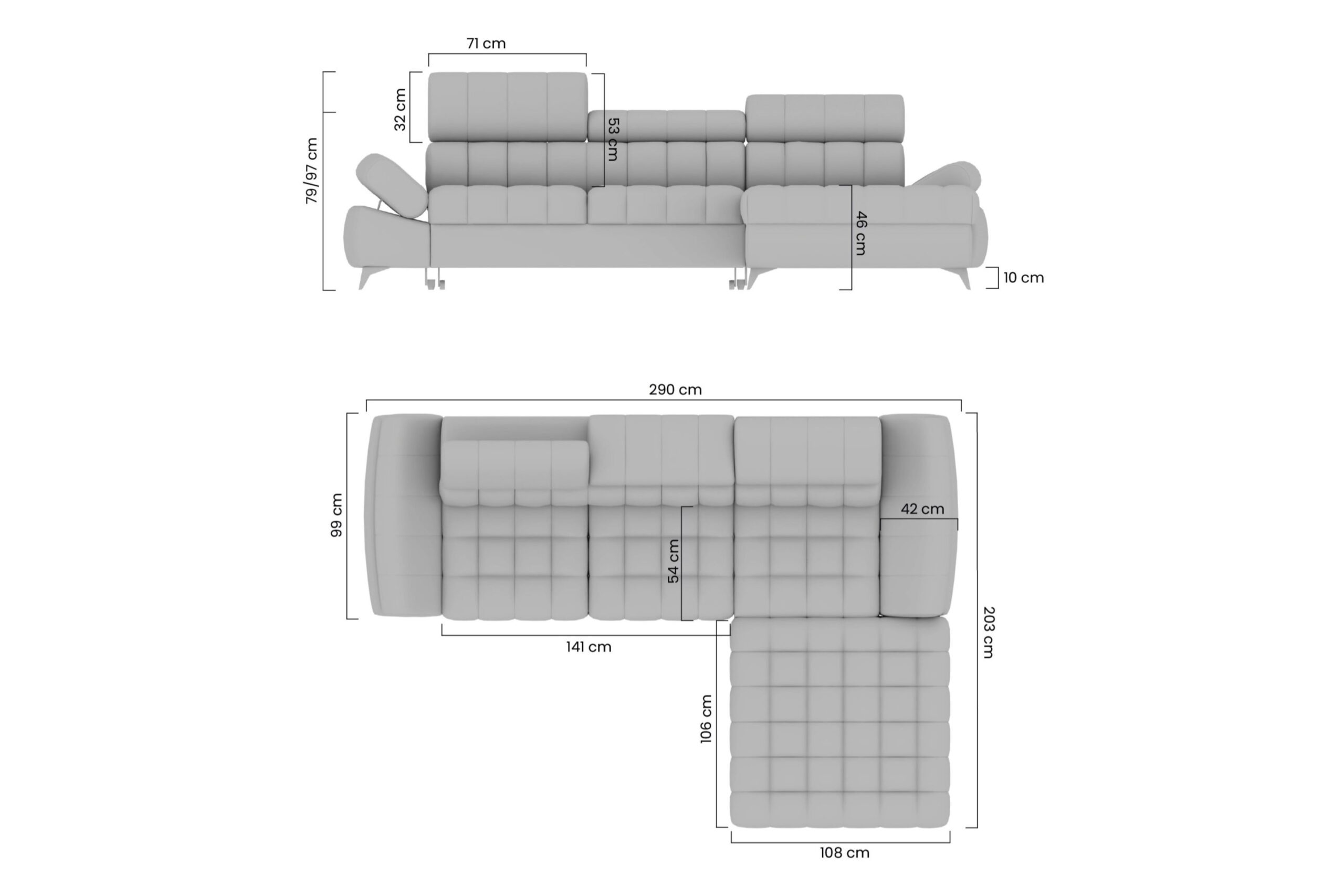 Colțar Valoris Mini extensibil - imagine 2