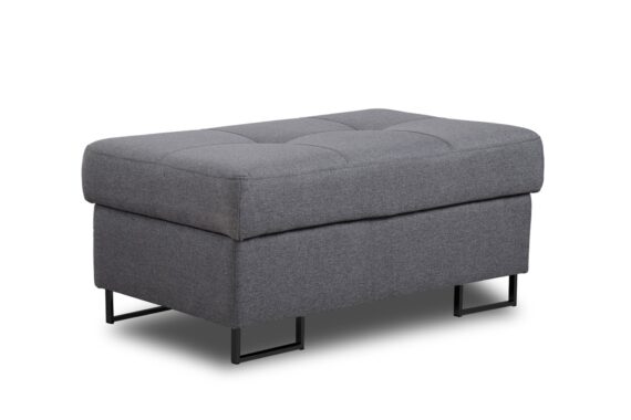 Puffe With Storage Annabelle / Black Legs