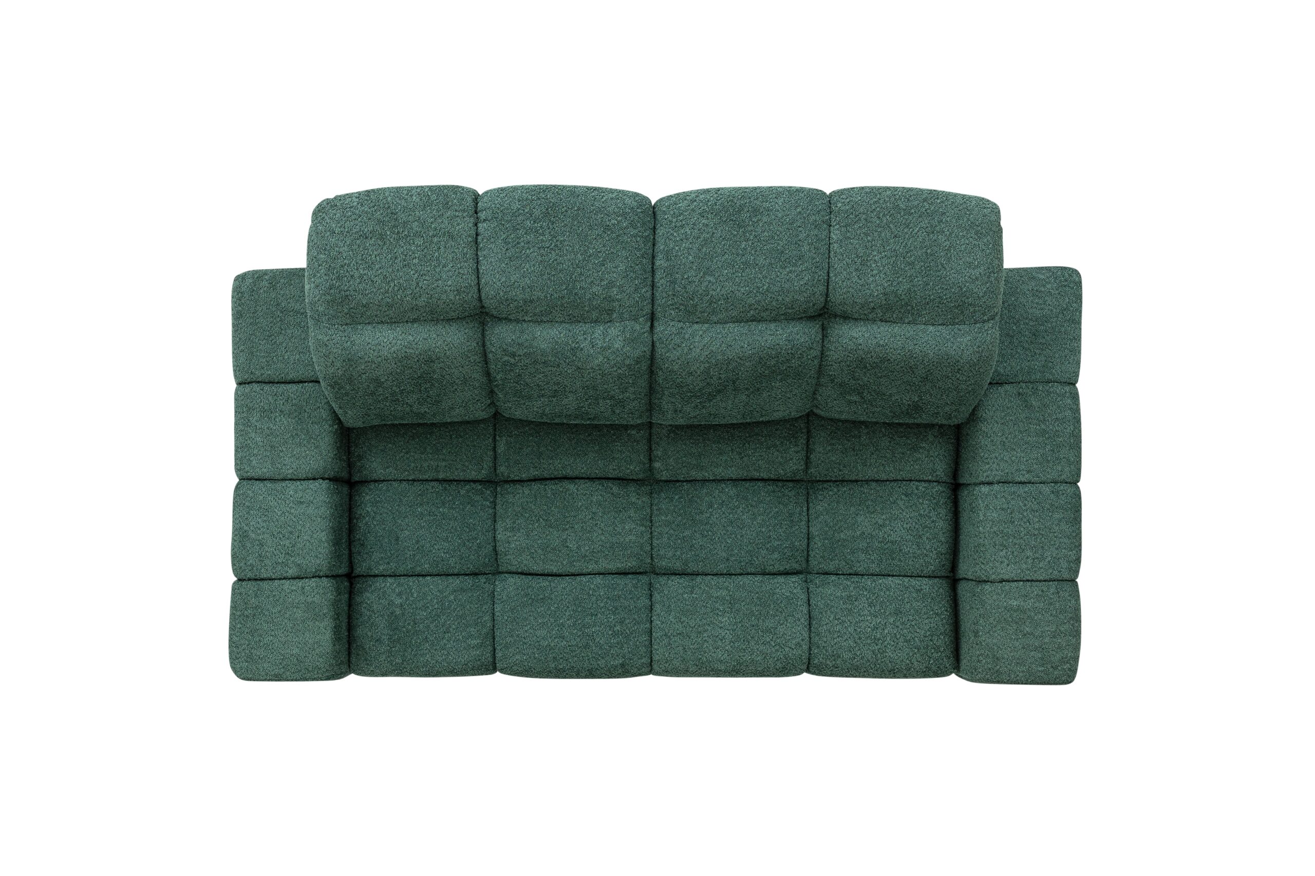 Canapea Magnelio III cu trei locuri cu scaun extensibil electric - boucel verde Catch Me 10 - imagine 4