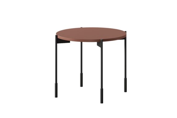 Masă de cafea rotundă Sonatia 60 - burgundy
