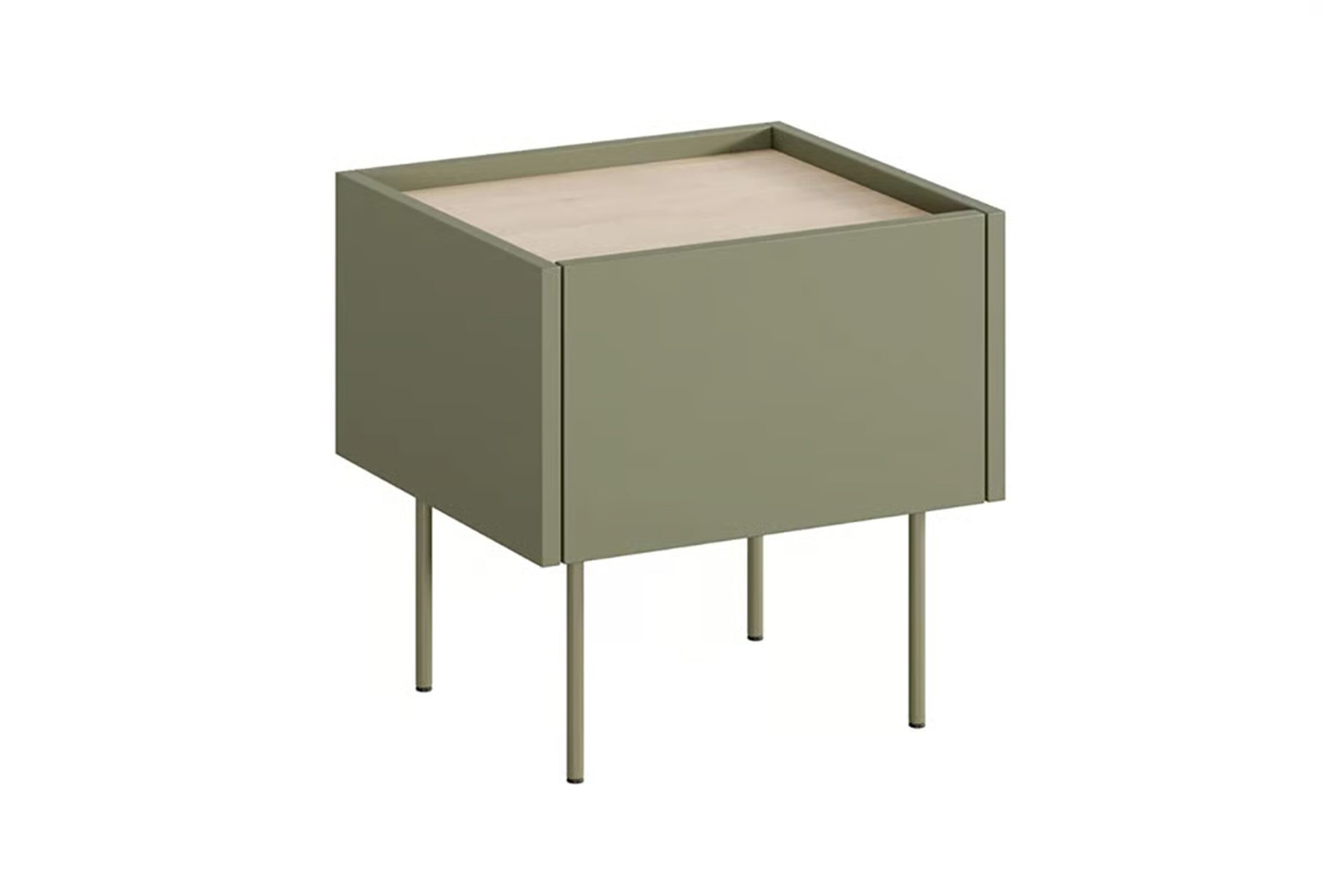 Măsuță de noptieră cu sertar Desin 45 1S - Olive / Stejar nagano