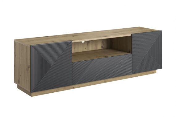 Comodă TV Asha 167 cm - artizanal / rivier stone mat