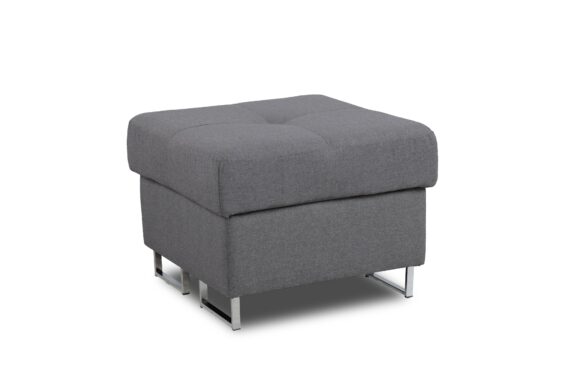 Pouf fără spațiu de depozitare Annabelle Mini / Sawana 05 / Picioare cromate