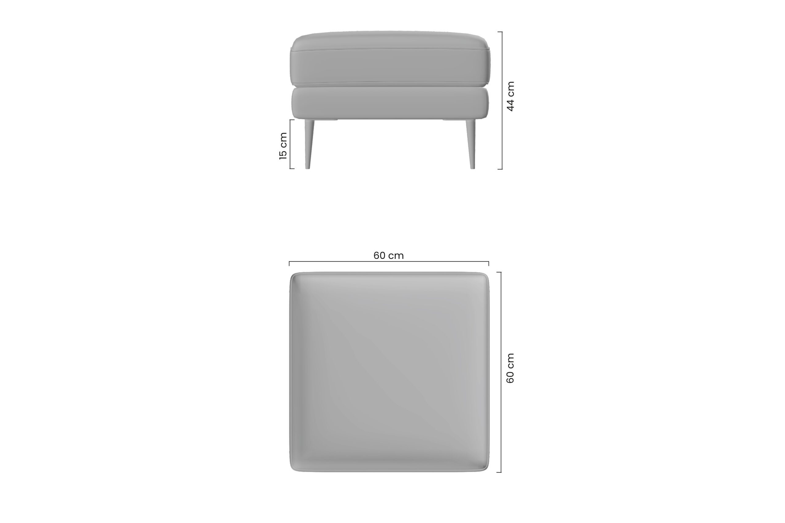 Taburet Nicole tapițat pe bază de metal - verde Miu 2048 / picioare auriu - imagine 4