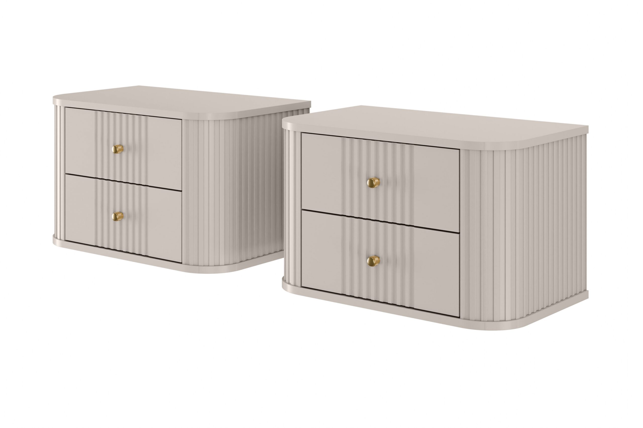 Set noptiere Vesper 56 cm de perete - cașmir / mânere aurii - imagine 5